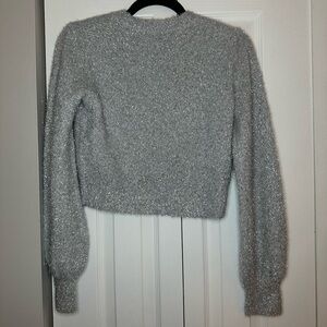 ARITZIA - SUNDAY BEST Adorable silver kitten sweater